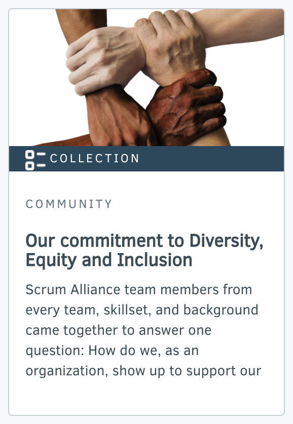 Collection: Our commitment to Diversity, Equity and Inclusion